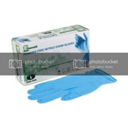 EMERALD Nitrile Exam Gloves - Medical Grade Powder Free Latex Free Disposable Multipurpose Food Safe - 3.5 mil, Large
