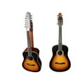thumbnail image 3 of 12/6 Strings Acoustic Double Neck, Double Sided Busuyi Guitar 2021 PT Sunset, 3 of 11