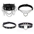 thumbnail image 1 of Conjunto de Collar Choker Steampunk Gótico con Forma de Corazón para Halloween., 1 of 3
