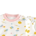 thumbnail image 6 of ITSAME Girls Sleepwear Set 2-Piece Cartoon Print Cotton Crewneck Long Sleeve Pullover and Pants Outfit Size 2T, 6 of 6