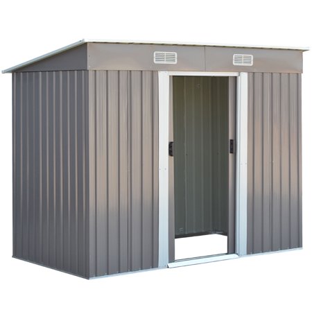 Costway 4 x8' Outdoor Garden Storage Shed Tool House 