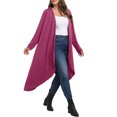 thumbnail image 2 of Cueply Women's Plus Size Cardigan Lightweight Long Sleeve Maxi Long Knitted Tops Open Front Sweater, 2 of 6