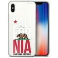 thumbnail image 1 of Case Yard iPhone-XS-Max Case Clear Soft & Flexible TPU Ultra Low Profile Slim Fit Thin Shockproof Transparent Bumper Protective Cover Drop Protective Cell Phone Cases (Cali colored flag), 1 of 8