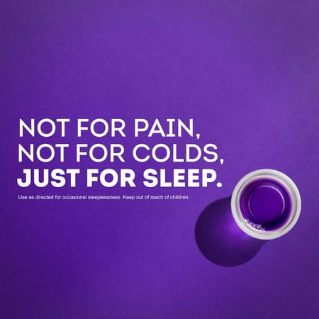 Vicks ZzzQuil Liquid Sleep Aid, Non-Habit Forming, Warming Berry, Over-the-Counter Medicine, 6 fl oz