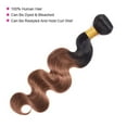 thumbnail image 3 of USTAR Body Wave Ombre Brazilian Body Wave Hair Weave Bundles Unprocessed Virgin Brazilian Hair Extensions 1B/30 Black Auburn 1 Bundle 24"inch, 3 of 6