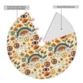 thumbnail image 4 of Kll 36" Christmas Tree Skirt 70s Hippie Style Xmas Tree Skirts Mat For New Year Xmas Holiday Party Indoor Outdoor Home Decoration, 4 of 9