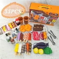 thumbnail image 1 of CNKOO 80PCS Simulation Kitchen Toys For Children Cookware Bbq Pretend Cooking Play Miniature Food Kids Barbecue Set Educational Toy 27PCS(No Grill), 1 of 5