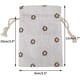 thumbnail image 2 of 20 bolsas de lino de 9 x 12 cm, bolsas de lino con práctico cordón, perfectas, marrón, 2 of 5