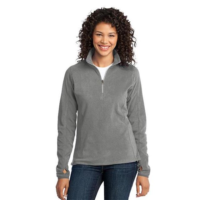 Port Authority ® Ladies Microfleece 1/2-Zip Pullover. L224 M Pearl Grey