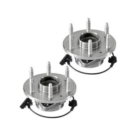Front Wheel Hub Assembly Set - Compatible with 2007 - 2014 GMC Yukon RWD 2008 2009 2010 2011 2012 2013