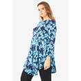 thumbnail image 4 of Roaman's Women's Plus Size Boatneck Swing Ultra Drape Tunic Top, 4 of 4