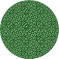 thumbnail image 1 of Ahgly Company Indoor Round Patterned Deep Emerald Green Area Rugs, 3' Round, 1 of 6