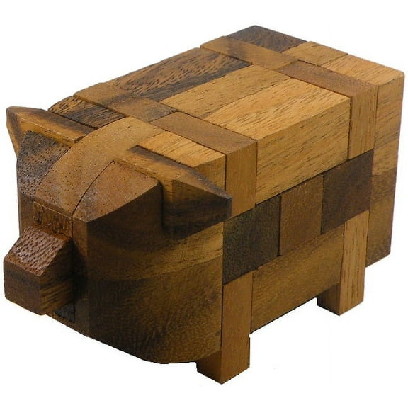 Pig Kumiki - 3D Brain Teaser Wooden Puzzle