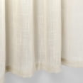 thumbnail image 2 of 3 Piece Linen Textured Rod Pocket Top Kitchen Curtain Tiers and Valance Set for Small Windows 24 Inch Long, Beige, 2 of 4