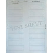 Kleer-Fax Custom Indexing System Labels, 3 Tab, White (23103) - Pack of 400 Labels