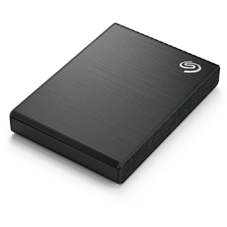 Seagate - One Touch 1TB External USB-C Portable SSD with Rescue Data Recovery Services - Black