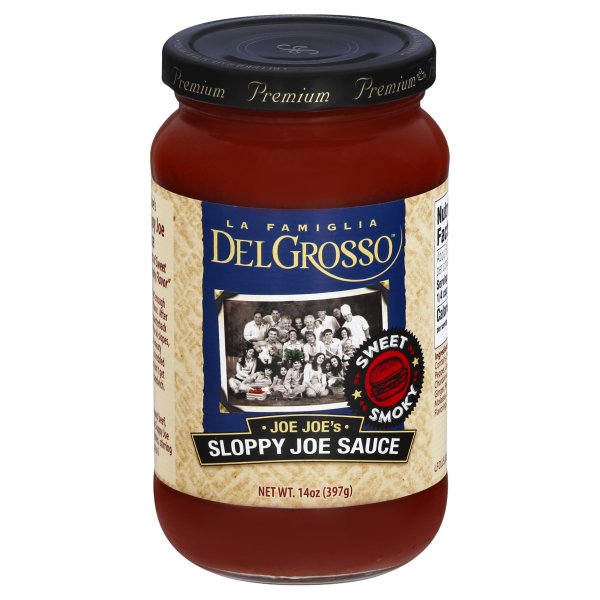 La Famiglia DelGrosso Joe Joe's Sloppy Joe Sauce Sweet Smoky Walmart