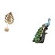thumbnail image 5 of Elegante Escultura De Pavo Real Con Forma De Hoja De Metal, Adorno Nórdico Abstracto, Figura Creativa De Mesa Para Decoración Del Hogar, La Oficina, El Dormitorio Y La Sala De Estar., 5 of 8