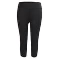 thumbnail image 2 of Leggings De Compresión, Ropa De Entrenamiento, Leggings Deportivos Negros Lisos, Control De Barriga Reflectante Para Mujeres Para Uso Diario De Fitness, 2 of 7