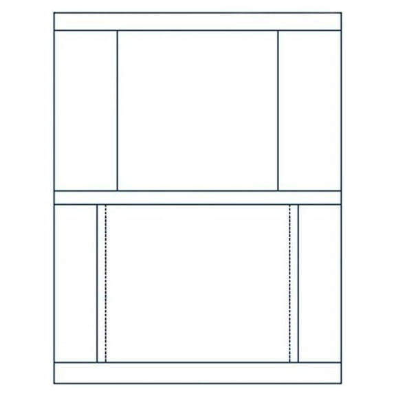 Matte Finish Front & Back Jewel Case Inserts (Stomper Format) for Standard Jewel Cases, 100-Pak (100 Sheets)