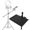 thumbnail image 4 of Microphone Stand Tray, Mic Stand Clamp-On Rack Holder for Most Mic Stand for Stage, Live Streaming, Concert Performances, 4 of 8
