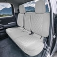 thumbnail image 3 of For 2022-2024 Nissan Frontier FH Group Custom Fit Neoprene Car Seat Covers Wateropoof - Solid Gray Rear Seat, 3 of 5