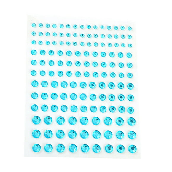 Ruiboury Eye Body Face Gems Rhinestone Stickers Self Adhesive No Glue Makeup Jewelry Accessory DIY Party Favors for Women Wedding Blue