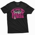 thumbnail image 3 of Tackle Breast Cancer T-Shirt Womens Mens Unisex Awareness Tee Shirt Sports Tee Shirt (Xx-Large Navy Blue), 3 of 5