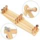 thumbnail image 3 of Roofei - Perchero decorativo de pared expandible para artículos diversos, para baño, abrigos, sombreros, armario, madera natural, 3 unidades, 3 of 7