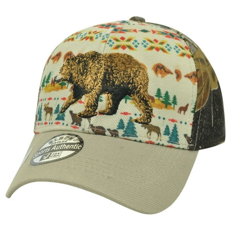 Nature Bears Camouflage Camo  Outdoors Hunting Native Pattern Hat