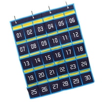 BESTOYARD Cell Phone Storage Numbered Pocket Chart Non-woven Fabric 1Pack for Classroom Management