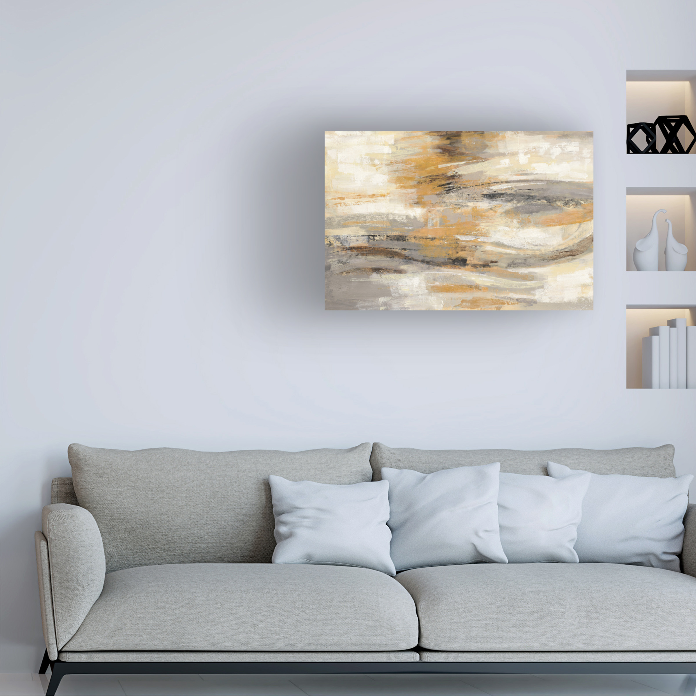 Trademark Fine Art 'Golden Dust' Canvas Art by Silvia Vassileva