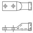 thumbnail image 2 of Penn-Union BLUA 050D2 500 MCM Aluminum Compression Lug, 2 of 2