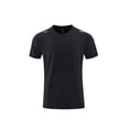 thumbnail image 6 of Lovzfmll Men's Sweat-Wicking Crew Neck Short Sleeve Running Fitness T-Shirt with Reflective Details, Soft and Breathable for Outdoor Sports Black, XL, 6 of 7