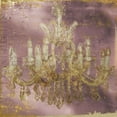 thumbnail image 2 of Sophie 6 12x12 Gold Ornate Wood Framed with Double Matting Museum Art Print Titled - Rose and Gold Chandelier, 2 of 4