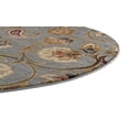 thumbnail image 5 of Impressions Transitional 5' Round Blue and Green Polypropylene Indoor Area Rug, 5 of 7