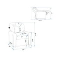 thumbnail image 7 of The Crew Furniture Traditional Kids Recliner Chair, Toddler Ages 1-5 Years, Polyester Linen, Sapphire, 7 of 7