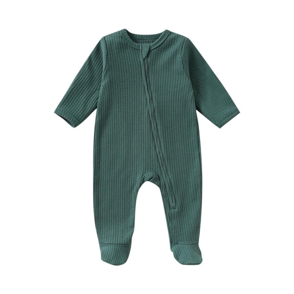 Bixock Kids Fall Winter Clothes,Toddler Boys and Girls Rompers,Children's Round Neck Long Sleeved Long Crawling Clothes Newborn Jumpsuit with Zipper Foot Bag Fart Bag Crawling Clothes Pajama