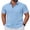 Blue, variant on COOFANDY Men' Button Down Shirts Short Sleeve Shirts for Men Linen Textured Cotton Shirt