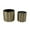 Gold, variant on Set of 2 CalCastle Craft Metalic Gold Color Etched Flower Cylinder Vases Pots for House Plants and Tabletop Living Room Décor