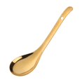 thumbnail image 1 of Cuchara grande para servir arroz, cucharas de sopa de mango largo de acero inoxidable 18/8 de alta calidad, cuchara de mesa dorada, vajilla, utensilios de cocina Xemadio 2029302-2, 1 of 5