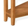 thumbnail image 4 of Marv Chairside Table, Shelf, 24 Inch Angled Oak Brown Mahogany Wood, 4 of 5