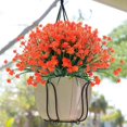 thumbnail image 2 of GRNSHTS 12pcs Artificial Flowers for Outdoor,Plastic Flowers Decoration, UV Resistant Faux Flowers Shrubs, Artificial Plants for Indoor Outside Garden Home Wedding Farmhouse, 2 of 15