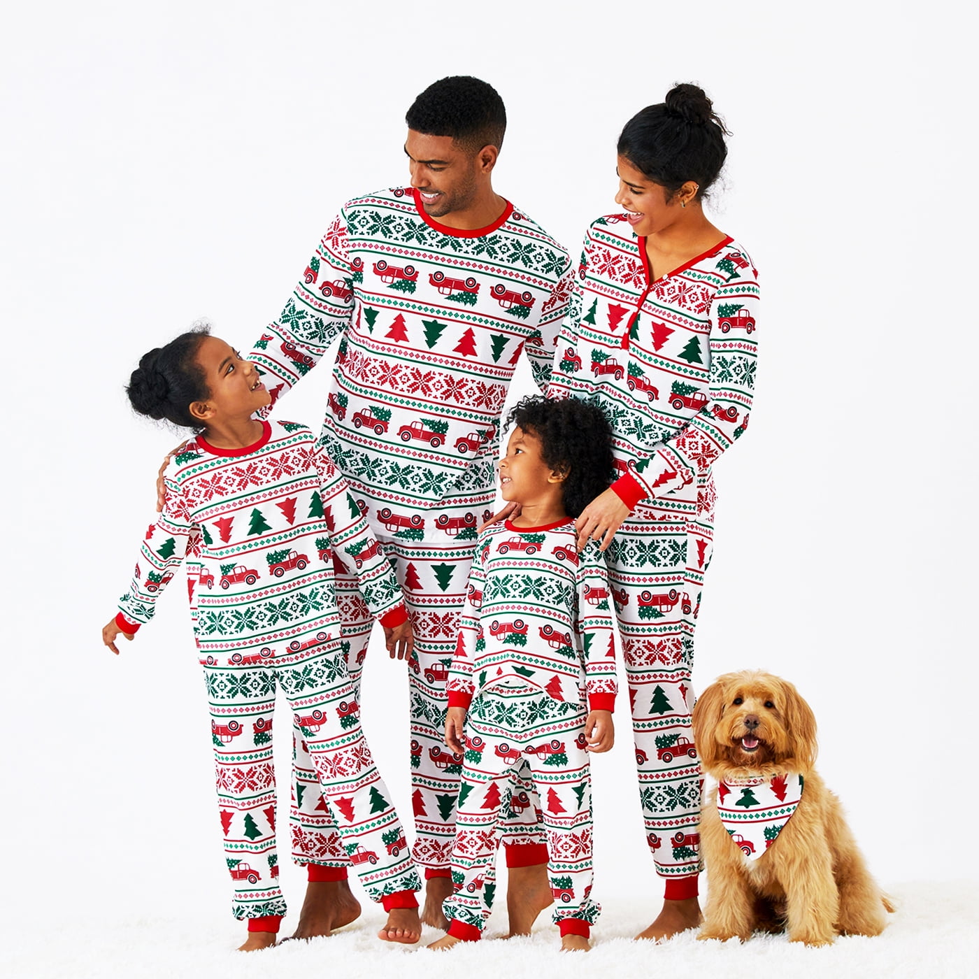 PatPat Christmas Pajamas Matching Family Christmas Pajamas for Women Men Kids Family Pajamas Christmas pj Party Clothes Baby Gift Kids 4 5 T