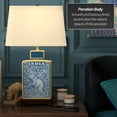thumbnail image 3 of 23" Blue Indian Elephant Table Lamp, 3 of 6