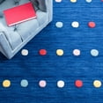 thumbnail image 6 of SAFAVIEH Kids Colorful Polka Dots Area Rug, Navy, 5' x 5' Round, 6 of 10