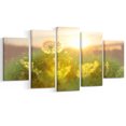thumbnail image 2 of Dandelion Blooming Flower in Field - Floral Canvas Art Print, 2 of 3