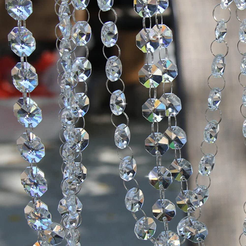 10 Feet Crystal Beads Chain Garland Of, Crystal Beads Chandelier Chain