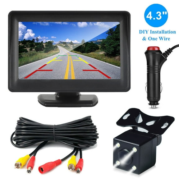 4.3in LCD Car Monitor IP69K Rear View Backup Camera HD Parking for Van Bus Truck