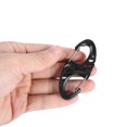 thumbnail image 3 of Mosquetón 8 S Shape Snap Biner Clip Hebilla para Acampar Al Aire Libre (L) (Negro), 3 of 7